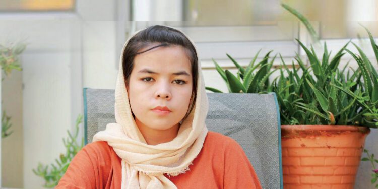 Seventeen-year-old Mursal Fasihi is not allowed to attend her school in Afghanistan