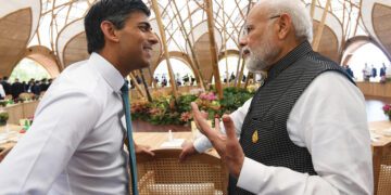 PM Modi talks to UK PM Rishi Sunak, in Bali, during G20 Summit