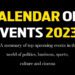 CALENDAR OF EVENTS 2023