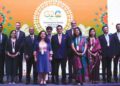 G20 delegates posing for a group photo at the side event