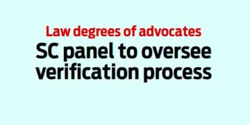 SC panel to oversee verification process