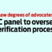 SC panel to oversee verification process
