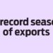A record season of exports