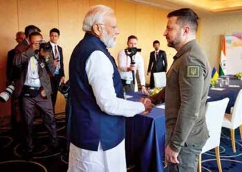 Modi with Volodymyr Zelenskyy