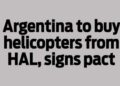 Argentina to buy helicopters from HAL