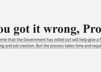 You got it wrong, Prof!