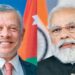 Jordan’s King Abdullah Prime and Minister Narendra Modi
