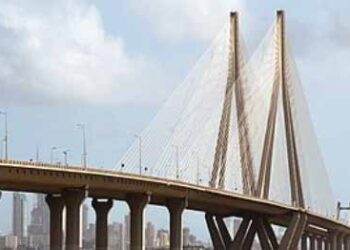 Bandra-Worli Sea Link view from Bandra Fort