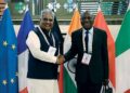 Minister of Labour and Employment Bhupender Yadav with GF Houngbo, DG of International Labour Organisation