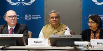 Indian delegation at EWG handover meeting in Genev