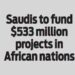 Saudis to fund