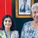 Nisha (left) with Samoa PM Fiamē Naomi Mataʻafa – Unesco