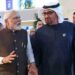 PM Narendra Modi with the President of the United Arab Emirates, His Highness Sheikh Mohamed bin Zayed Al Nahyan, in Dubai on December 1.