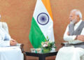 PM Modi with Sultan Ahmed bin Sulayem, CEO of DP World