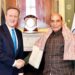 Defence Minister Rajnath Singh with UK Foreign Secretary David Cameron in London