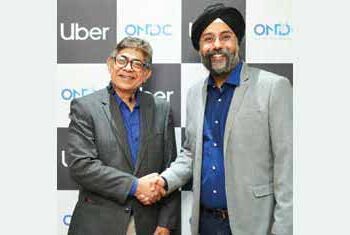 T Koshy, MD & CEO of ONDC and Prabhjeet Singh, President, Uber India
