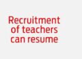 Recruitment of teachers