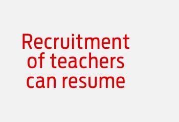 Recruitment of teachers