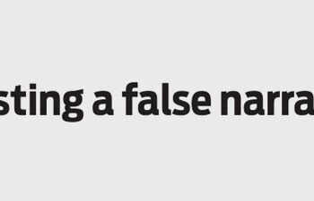 Bursting a false narrative