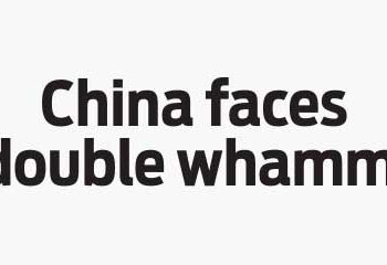 China faces double whammy