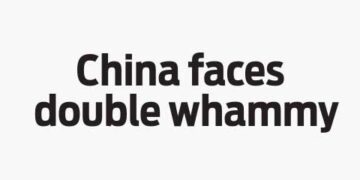 China faces double whammy