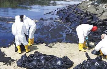 Oil spill off Singapore spreads