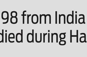 98 from India died during Haj