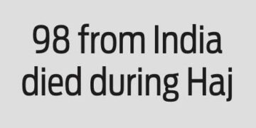 98 from India died during Haj