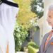 Qatar's Prime Minister Sheikh Mohammed bin Abdulrahman bin Jassim Al Thani with India's External Affairs Minister S Jaishankar