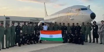 Indian Navy's P-8I lands in France