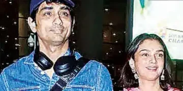 Sindoor and pink suit in demand...Aditi Rao Hydari seen for the first time after marriage