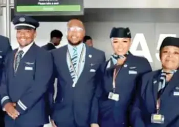 All-black airline crew