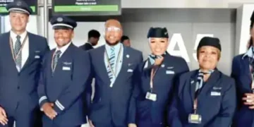 All-black airline crew