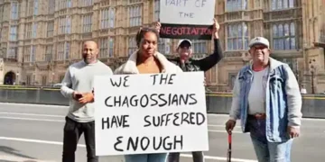 Chagos Islanders protest deal