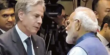 Modi's brief talks with US Secretary of State Blinken in Laos