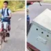 Welding worker made a Jugaad electric bicycle for his son