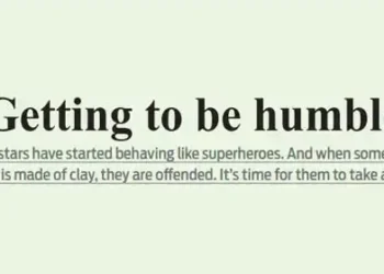 Getting to be humble