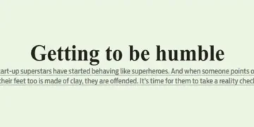 Getting to be humble