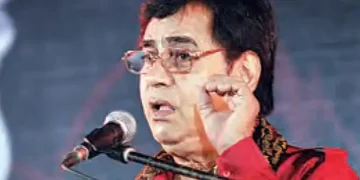 Lost young son, left the song, then took up the mike and sang, 'Where have you gone'