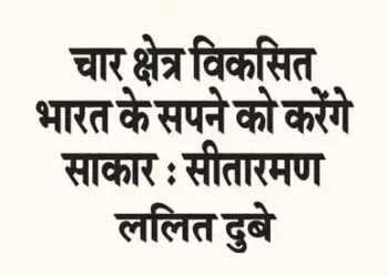 Four sectors will realize the dream of developed India: Sitharaman