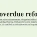 An overdue reform