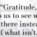 Gratitude