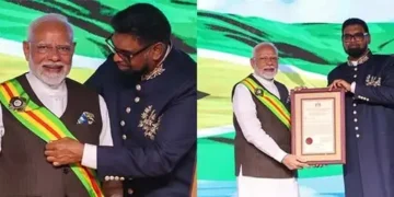 PM Modi conferred with Guyana's The Order of Excellence