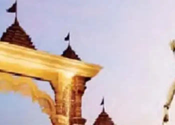 Entrance gate of Ram Van Gaman decorated with Rs. 3.50 crores