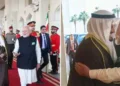 in special gesture, kuwait's prime minister sees-off pm modi at airport