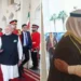 in special gesture, kuwait's prime minister sees-off pm modi at airport