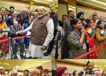 Indian diaspora, 101-year-old former IFS officer greet PM Modi on arrival in Kuwait