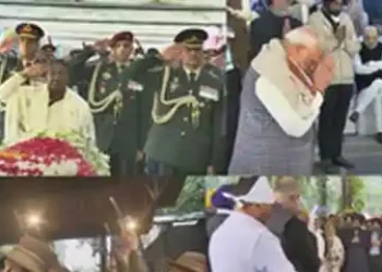 Nation bids farewell to Manmohan Singh with State honours