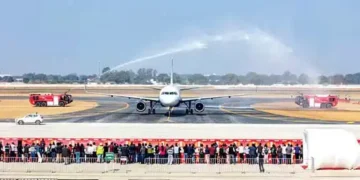 Noida airport conducts first flight test