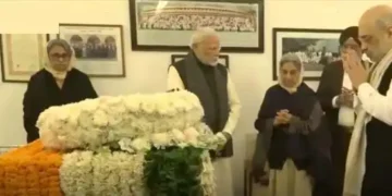 PM Modi, Shah, others pay tributes to Dr Singh